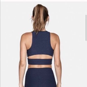 Outdoor Voices Slashed Back Sports Bra/Crop Top in Lilac